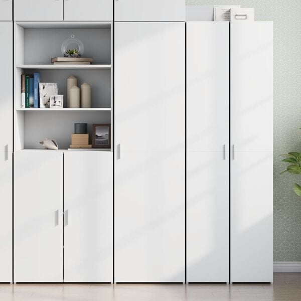 vidaXL Highboard White 50x42.5x185 cm Engineered Wood