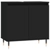vidaXL Bathroom Cabinet Black 58x33x60 cm Engineered Wood