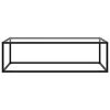 vidaXL Coffee Table Black with Tempered Glass 120x60x35 cm