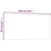 vidaXL Wall-mounted Magnetic Board Black 100x50 cm Tempered Glass