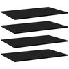 vidaXL Bookshelf Boards 4 pcs Black 80x50x1.5 cm Engineered Wood