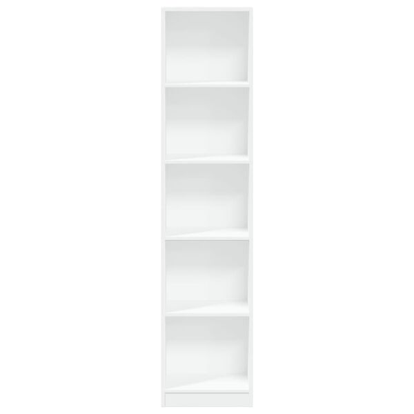 vidaXL Bookcase White 40x24x176 cm Engineered Wood
