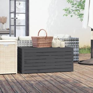 vidaXL Garden Box Grey 101x50,5x46,5 cm Solid Wood Pine
