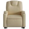 vidaXL Electric Stand up Massage Recliner Chair Cream Fabric