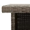 vidaXL 5 Piece Garden Bar Set with Cushions Grey Poly Rattan