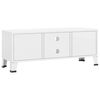 vidaXL Industrial TV Cabinet White 105x35x42 cm Metal