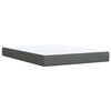 vidaXL Box Spring Bed with Mattress Black Double Fabric