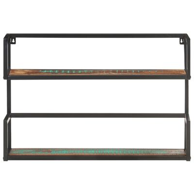 vidaXL Wall Shelf 60x20x60 cm Solid Reclaimed Wood