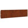 vidaXL Lawn Edgings 20 pcs 25x103 cm Flexible Weathering Steel