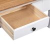 vidaXL Coffee Table White 100x60x43.5 cm Solid Pine Wood Panama Range