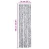 vidaXL Insect Curtain White and Grey 56x185 cm Chenille