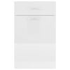 vidaXL Drawer Bottom Cabinet Lyon High Gloss White 50x46x81.5 cm Engineered Wood