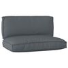 vidaXL Pallet Cushion Set Oxford Fabric Anthracite 120 x 80 x 52 cm
