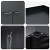 vidaXL Wheelie Bin Storage for 3 Bins Anthracite 204 x 77.5 x 121.5 cm