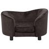 vidaXL Dog Sofa Brown 69x49x40 cm Plush
