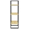 vidaXL 3-Tier Book Cabinet 40x30x105 cm Solid Pinewood