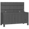 vidaXL Garden Storage Box Grey 108x42.5x54 cm Solid Wood Pine