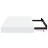 vidaXL Floating Wall Shelves 2 pcs High Gloss White 40x23x3.8 cm MDF