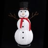 vidaXL Decorative Christmas Snowman Figure LED Luxury Fabric 120cm