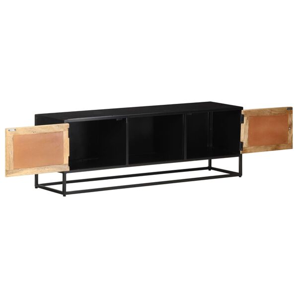 vidaXL TV Cabinet 120x30x40 cm Rough Mango Wood