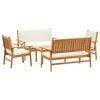 vidaXL Garden Sofa Set 5 pcs Brown Solid Acacia Wood