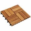 vidaXL Decking Tile 30 pcs Brown 30 x 30 cm Acacia Hardwood