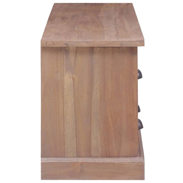 vidaXL TV Cabinet 120x30x40 cm Solid Teak Wood