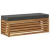 vidaXL Stool Bench Natural and Anthracite 115 x 43 x 37 cm