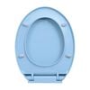 vidaXL Soft-Close Toilet Seat Blue Oval
