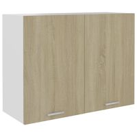 vidaXL Hanging Cabinet Sonoma Oak 80x31x60 cm Engineered Wood