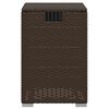 vidaXL Propane Tank Cover Table Brown 40x40x60 cm Poly Rattan