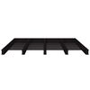 vidaXL Pallet Bed without Mattress Black Double Solid Wood