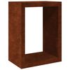vidaXL Firewood Rack 60x40x80 cm Weathering Steel