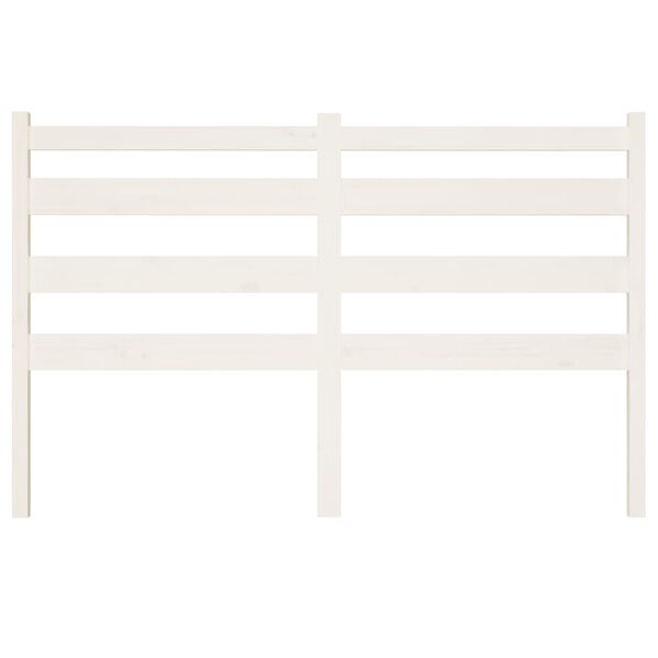 vidaXL Bed Headboard White 156x4x100 cm Solid Wood Pine