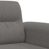 vidaXL 3-Seater Sofa Dark Grey 180 cm Microfibre Fabric