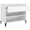 vidaXL Shoe Cabinet White 70x36x60 cm Engineered Wood