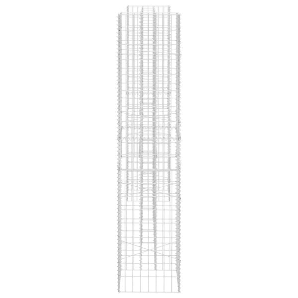vidaXL H-Shaped Gabion Planter Steel Wire 260x40x200 cm