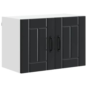 vidaXL Wall Cabinet LUCCA Black 60 x 31 x 40 cm Engineered Wood