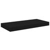 vidaXL Floating Wall Shelves 4 pcs Black 50x23x3.8 cm MDF