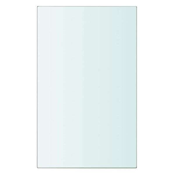 vidaXL Shelves 2 pcs Panel Glass Clear 20x12 cm