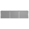 vidaXL Planter Light Grey 290 x 90 x 77 cm Galvanised Steel