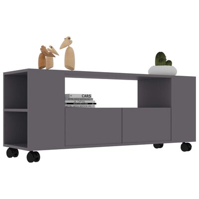 vidaXL TV Cabinet Grey 120x35x48 cm Engineered Wood