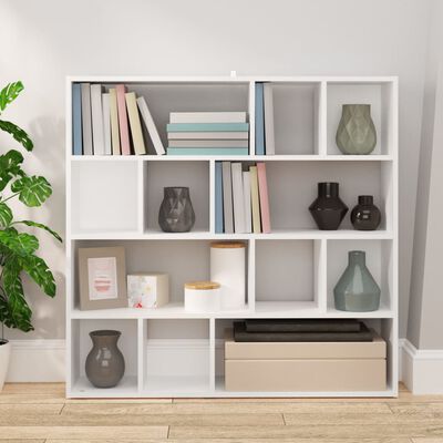 vidaXL Book Cabinet/Room Divider White 105x24x102 cm