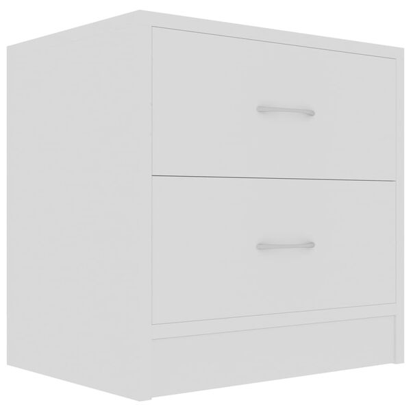 vidaXL Bedside Cabinet White 40x30x40 cm Engineered Wood