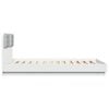vidaXL Bed Frame without Mattress White 150x200 cm King Size