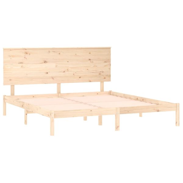 vidaXL Bed Frame without Mattress 180x200 cm Super King Solid Wood