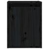 vidaXL Wall Cabinets 2 pcs Black 30x30x40 cm Solid Wood Pine