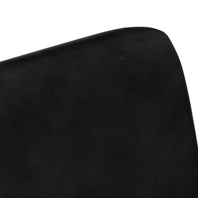 vidaXL Armchair Black Real Leather