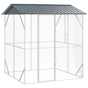 vidaXL Bird Cage Anthracite 215 x 208 x 247 cm