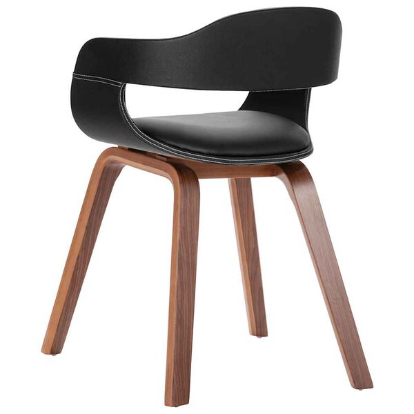 vidaXL Dining Chair with Bentwood and Faux Leather
